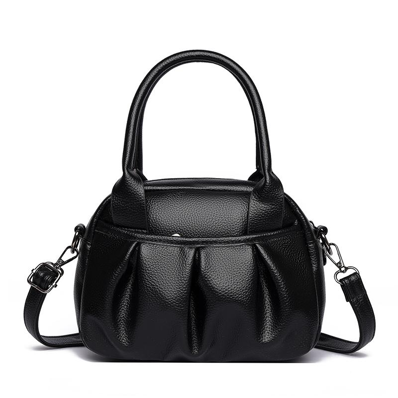 Elegant Leather Tote Bag for Women Casual Shoulder Crossbody Handbag with Top Handle