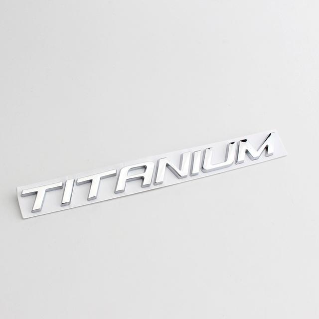 

3D металлический титановый логотип, эмблема на заднем крыле багажника для F/ord E/cosport F/iesta F/ocus M/ondeo Edge Escape Kuga Galaxy 2014+ серебряный