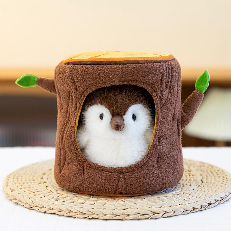 Creative Lifelike Bird Nest Tree House Plush Doll Bird And Nest or Leaf Combination Plush Toy Birthday  Gift For Boy Girls Decor