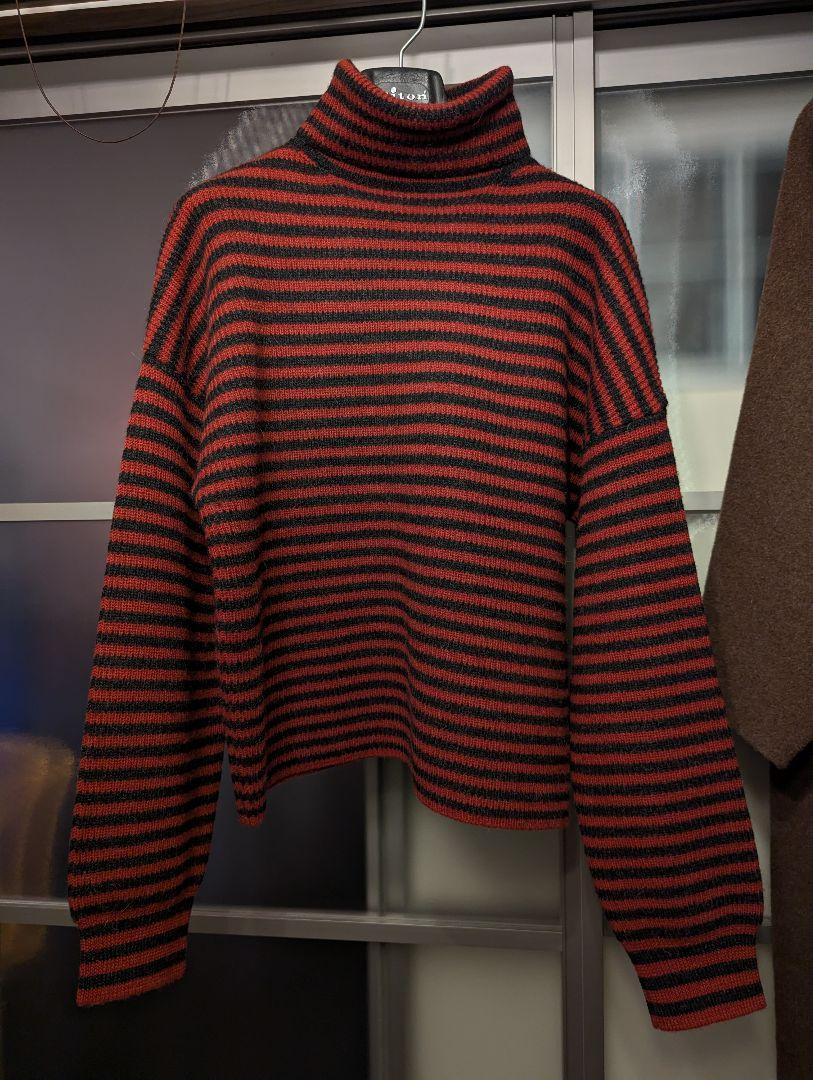 

[USED] LANVIN Turtleneck Striped Knit Sweater Worn by BTS Jimin