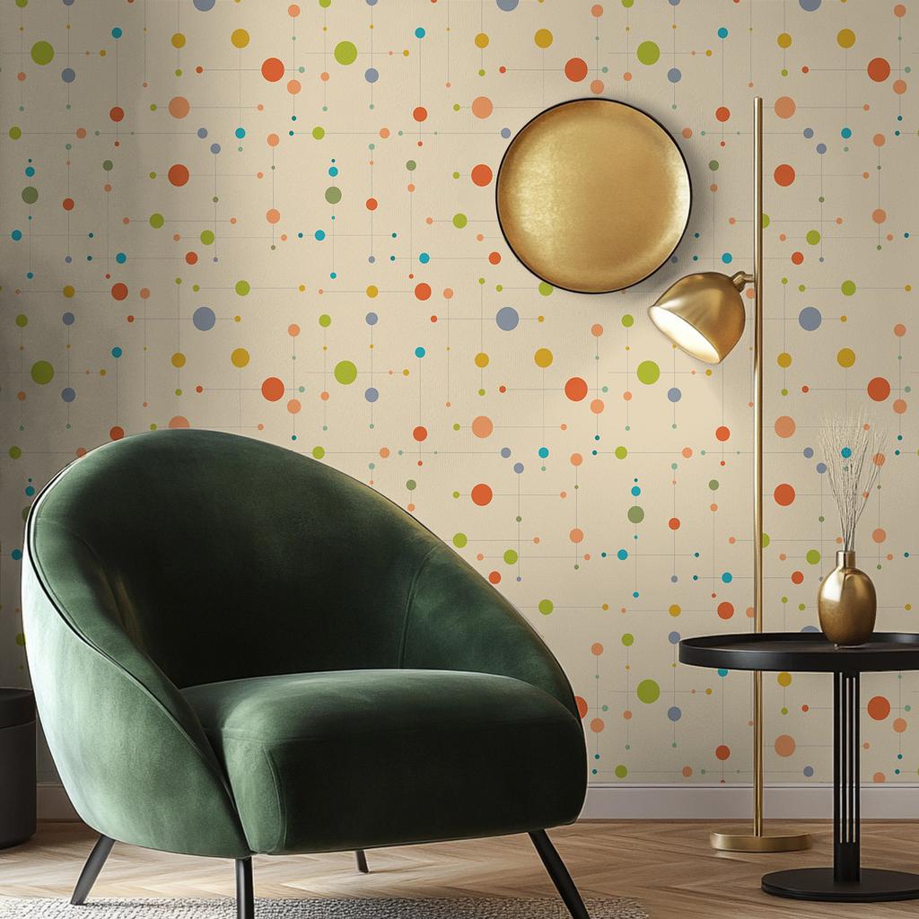 Colorful Dots Contact Paper Peel and Stick Polka Dot Wallpaper Self Adhesive Cabinets Sticker Film for Door Furniture Desk