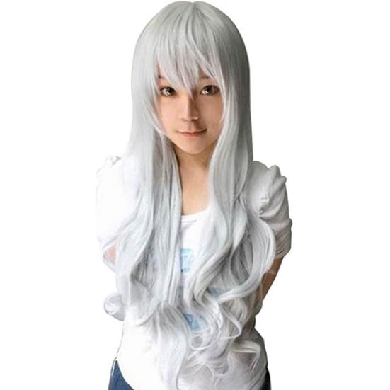 Women Long Curly Big Wavy Hair Popular Colorful Cool Perma-long Cosplay Wig