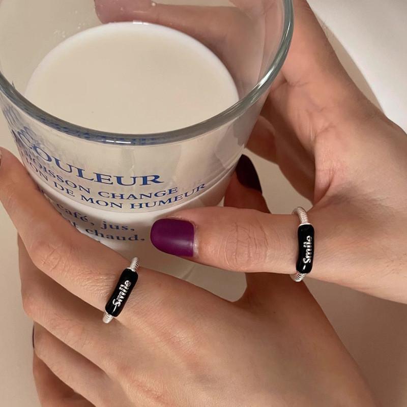 Chic Adjustable Copper Ring For Women Stylish Geometric Design With High-end Feel 2024 Spring Collection