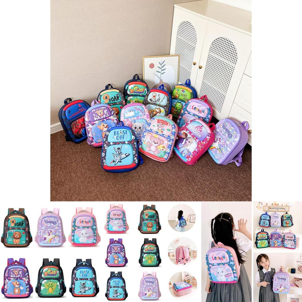 Cute Cartoon Children's Backpack Lightweight And Waterproof Suitable For Boys And Girls Of All Ages Name Cartoon Children's Backpack)