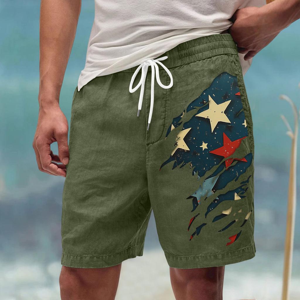 Men's Summer Large Casual Loose Sports Pants Beach Shorts