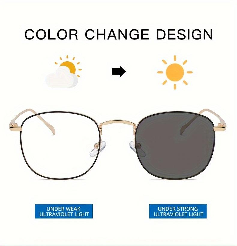 1Pcs European And American College Style Fashionable Metallic Men And Women Same Retro Color Change Flat Light Mirror