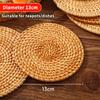 Rattan Heat-Insulating Mat Table Mat Anti-Scalding Pot And Plate Mat High-Temperature Resistant Teacup Mat