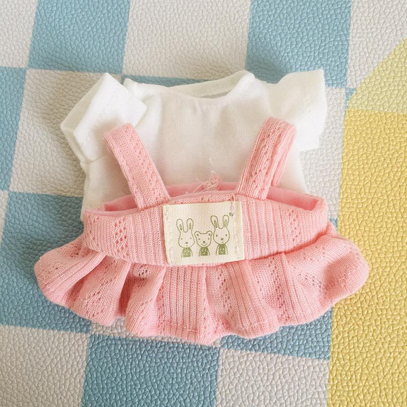 בגדי בובת קטיפה ויניל חמודה 17 ס"מ קופסה עיוורת - תליון LaBuBu שמלת אביזרים