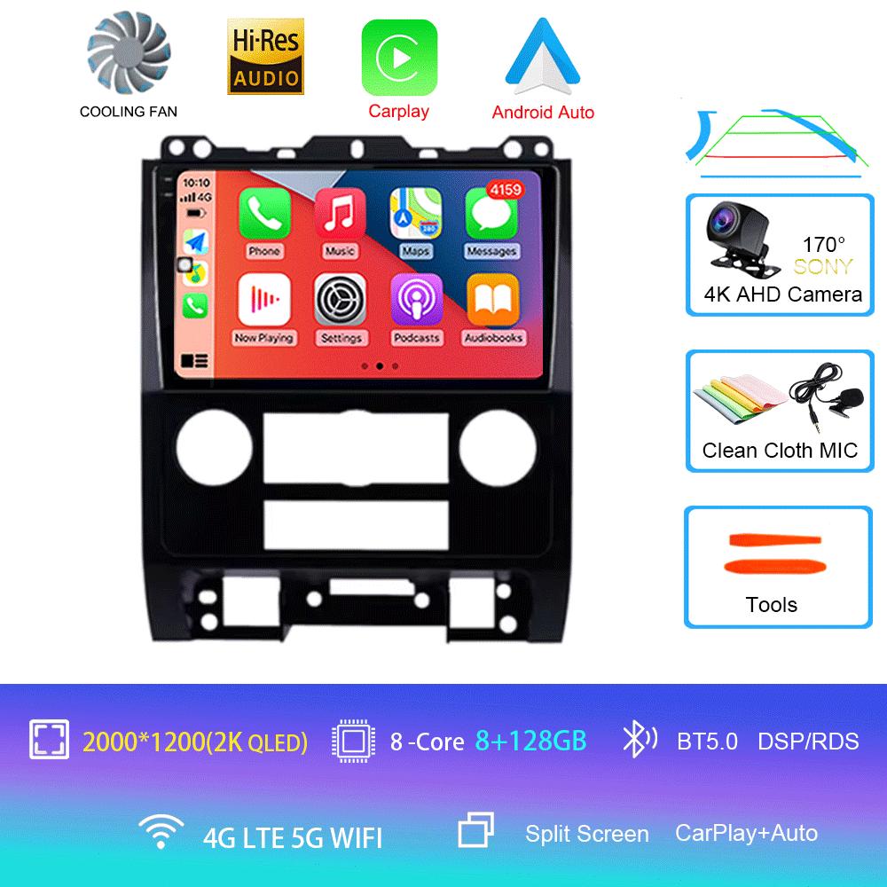 For Ford Escape 2007 2008 2009 2010 2011 2012 Android 14 Auto Multimedia Car Player Radio Navigation GPS Stereo No 2din Carplay