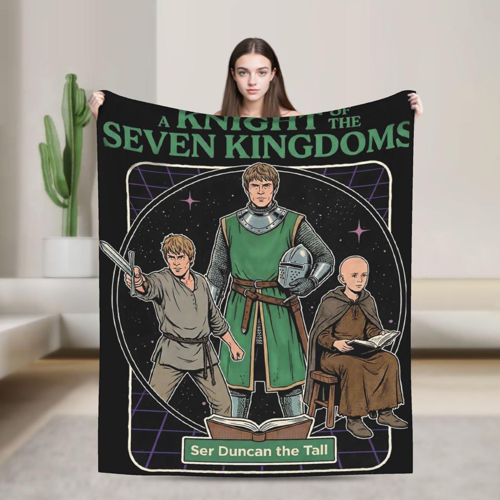 A Knight Of The Seven Kingdoms Printed Fashion Blanket For Men Women Super Soft Throw Fashion Blankets for Living Room Es Multi-size