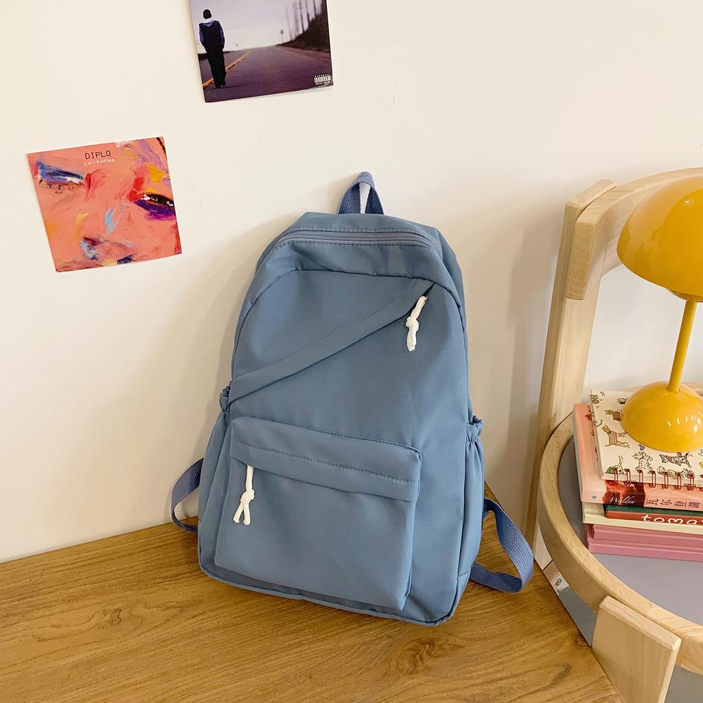 Korean version of the new small fresh backpack high value campus junior high school student schoolbag trend large capacity travel backpack