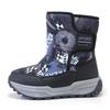 Children's snow boots new middle and older children's snow cotton velvet boys and girls thermal snow shoes Velcro classmates