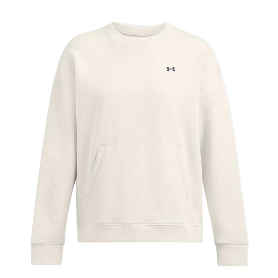 

Under Armour Простой логотип бренда Удобный пуловер с круглым вырезом Женский свитшот Белый 1389288-110 XL