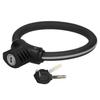 Black Bicycle Ring Lock Zinc Alloy Bicycle Security Lock Durable Bike Cable Lock  Outdoor Use