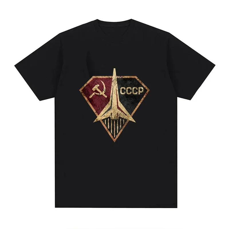 CCCP Russian T-Shirt Men Women Plus Size Fashion Oversized Breathable O-Neck Casual Streetwear Harajuku Summer Unisex Tees