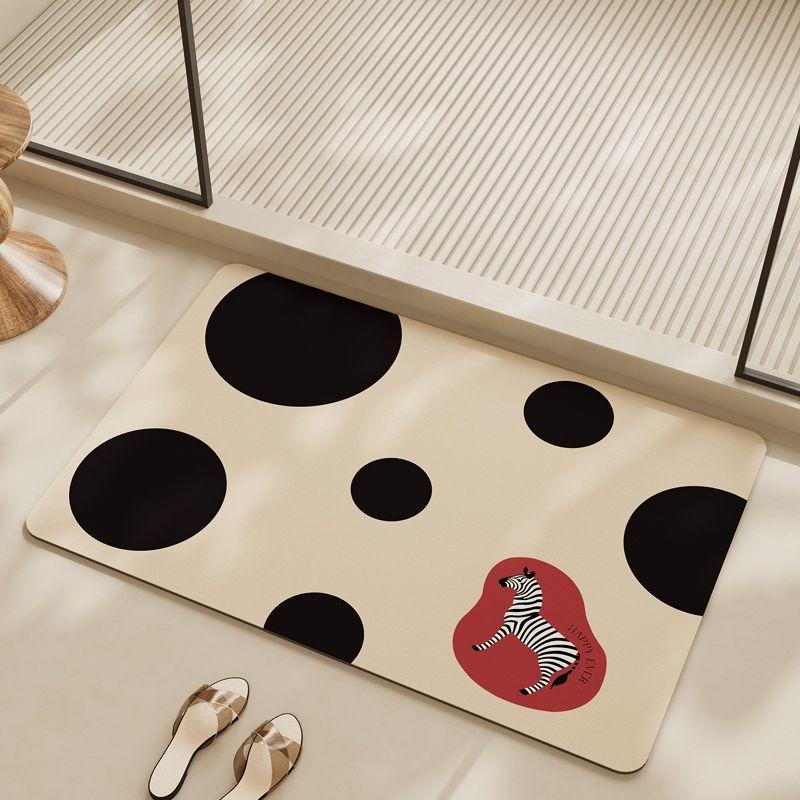 

Diatom mud bathroom absorbent floor mat toilet entrance door non-slip household carpet 40X60cm 15.7X23.6in