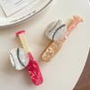 Baseball Sport Ball Series Hair Claw Korean Style Acetic Acid Shark Clip Splicing Hair Claw  Travel