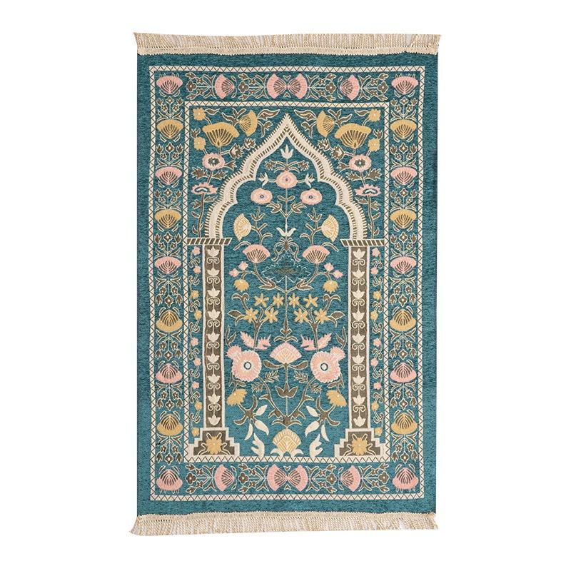 

Worship Carpet Kneeling Mat Worship Carpet Hui Tribe Worship Mat Prayer Floor Mat Arabic Machine Washableg Women Men 70X108CM