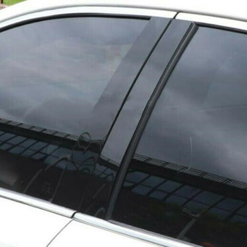 16Pcs Gloss Paino Black Pillar Post Fit For Toyota Corolla 2019 2020 20212022 Door Side Window Decal Cover Sticker Set