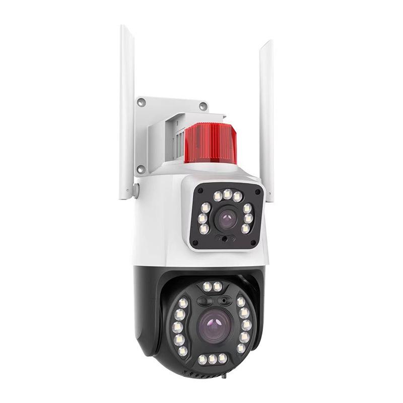 Ruibo Shi Dual-Lens 4G WiFi Outdoor PTZ Camera with 360° View & Two-Way Intercom