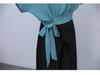 Completo pantalone a gamba larga da donna: Set Estivo a Due Pezzi con Fiocco 2025, Elegante e che Non Dimostra l'Età.
