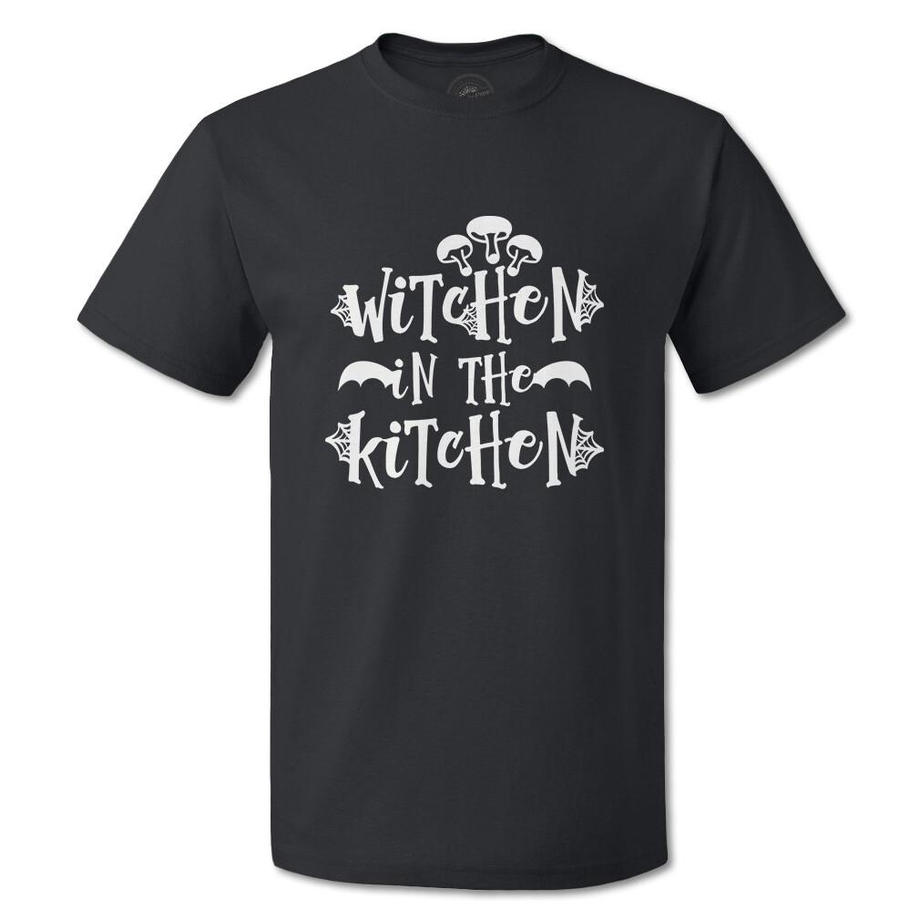 Funny Graphic T Shirts Halloween Witches in The Kitchen Cotton Poltergeist Top S