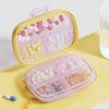 Moisture-Proof Portable Pill Box 7 Compartment Dustproof Medicine Organizer Food Grade Compact Travel Pill Dispenser