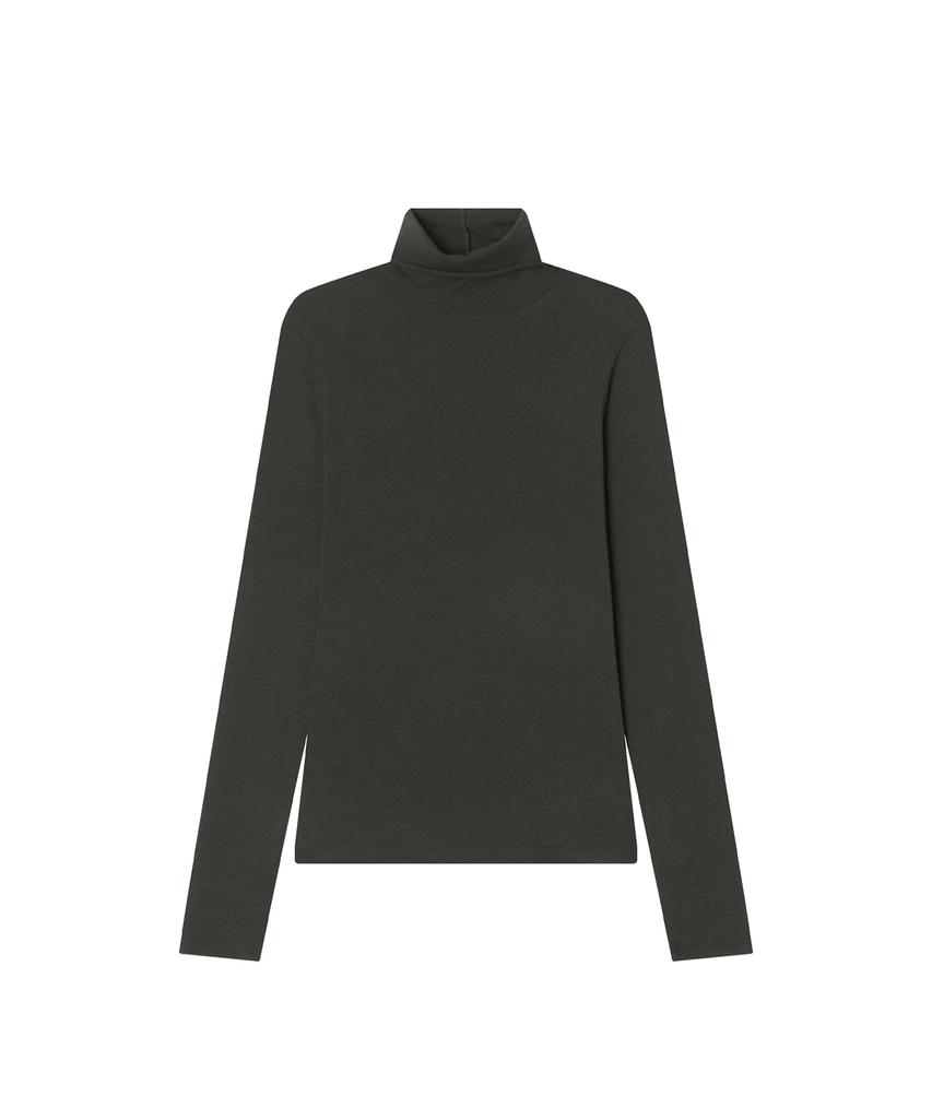 Meibeoyu Lenna Wool Turtleneck T-Shirt _ Khaki