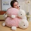 Cute lying turtle doll plush toy chubby green little turtle doll children's company soothing doll
