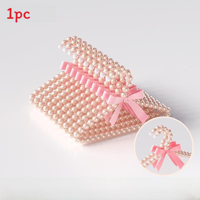 Anna Princess Dress Hangers Set With Pearl Accents For Childs Wardrobe Storage