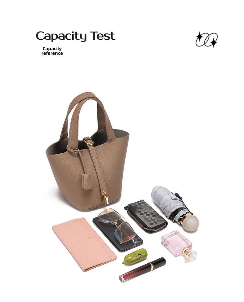 „Elegancka damska designerska torba koszykowa – wysokiej jakości uniwersalna torebka typu bucket”