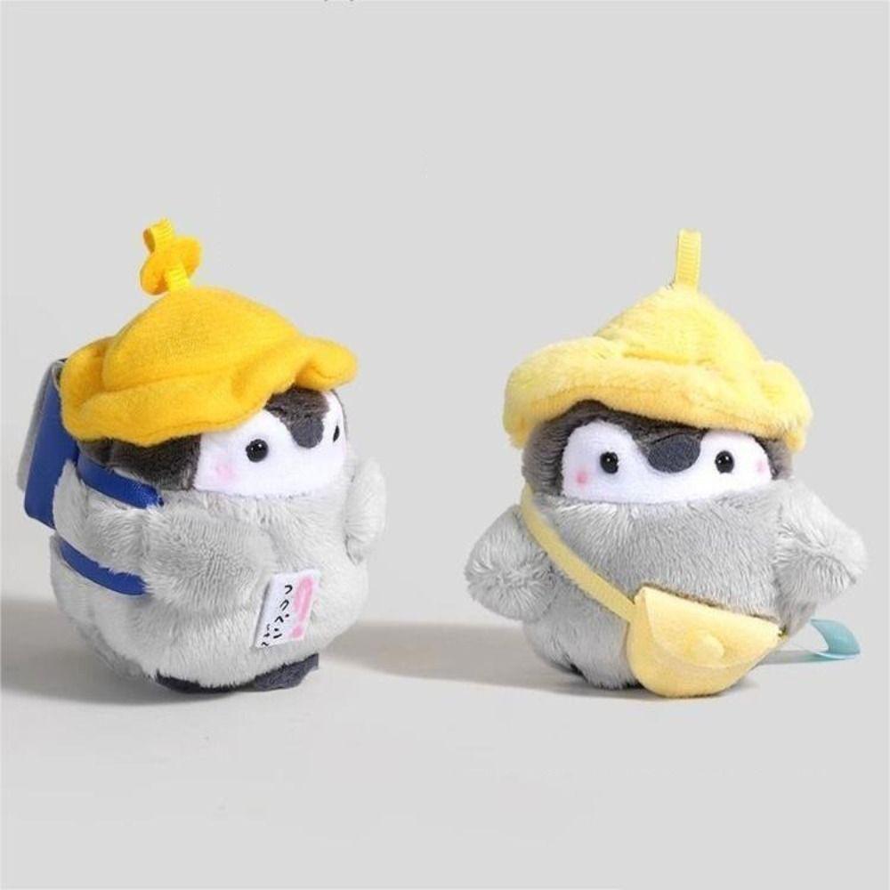 Collection Penguin Doll Bag Pendant Fluffy Plush Penguin Keychain  Backpack Decoration