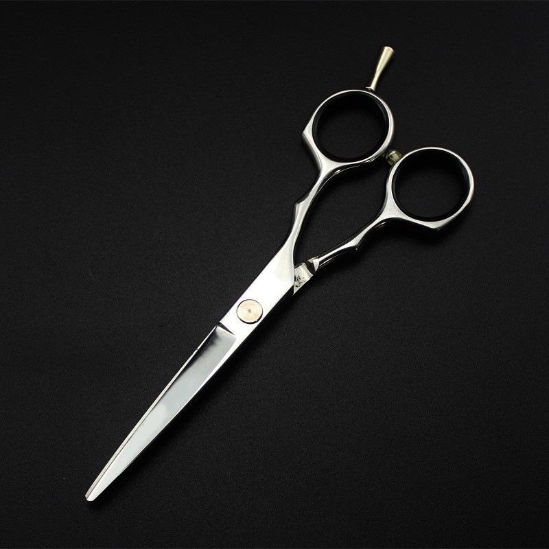5.5" Silver Leopard Hairdressing Scissors Set - Straight & Thinning Shears