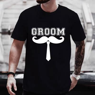 Camiseta Groom Squad Amigos Despedida de Solteiro Blusas Solteiro Despedida Camisetas Moda Gráfica Casamento Tops Equipe Evg Futuro Noivo