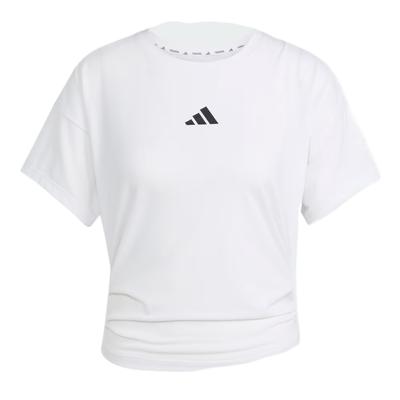 Powerclimacool Weich Hautfreundlich Bequem Vielseitig Kurzarm Überschnittene Schulter T-Shirt Damen Tops JX1194