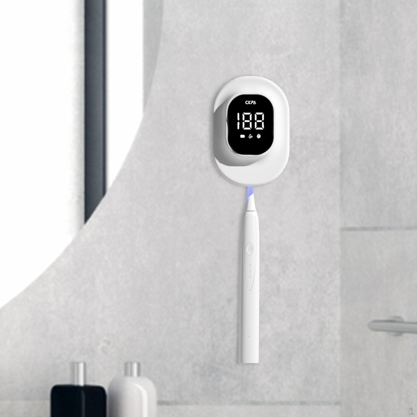 

Чехол для дезинфицирующего средства для зубных щеток с USB-зарядкой и светодиодным экраном, сушилка для чистки, белый белый