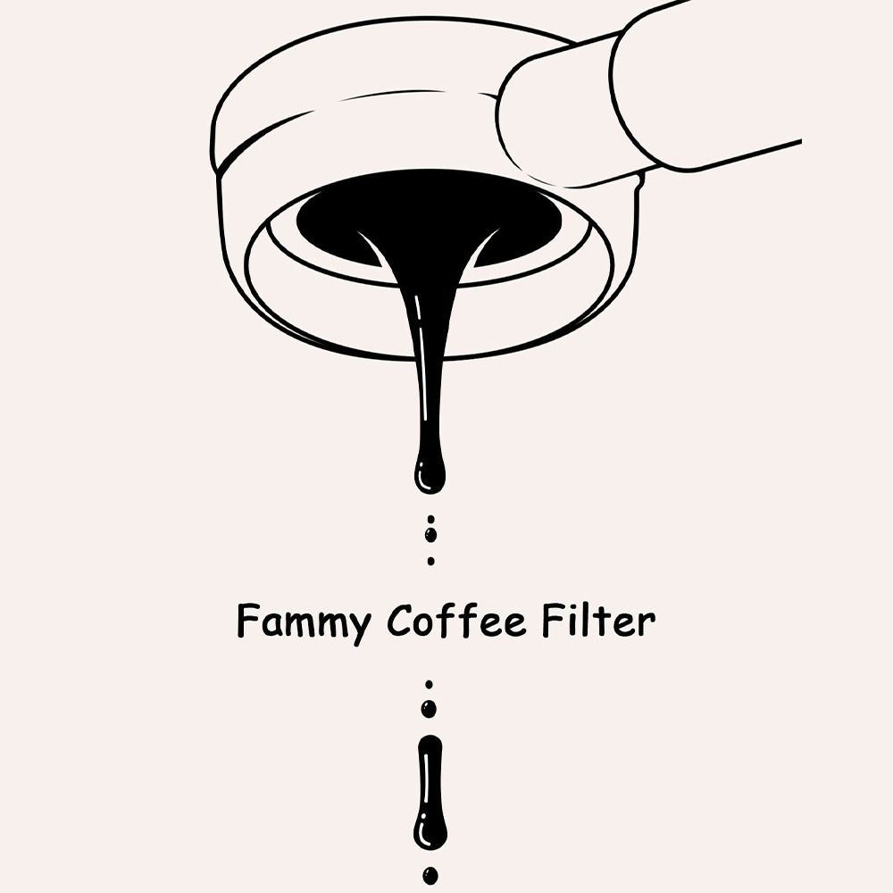 51mm Size Coffee Filter Paper Puck Screen Circular Shape Portafilter Puck Screen Paper Material Set of 100