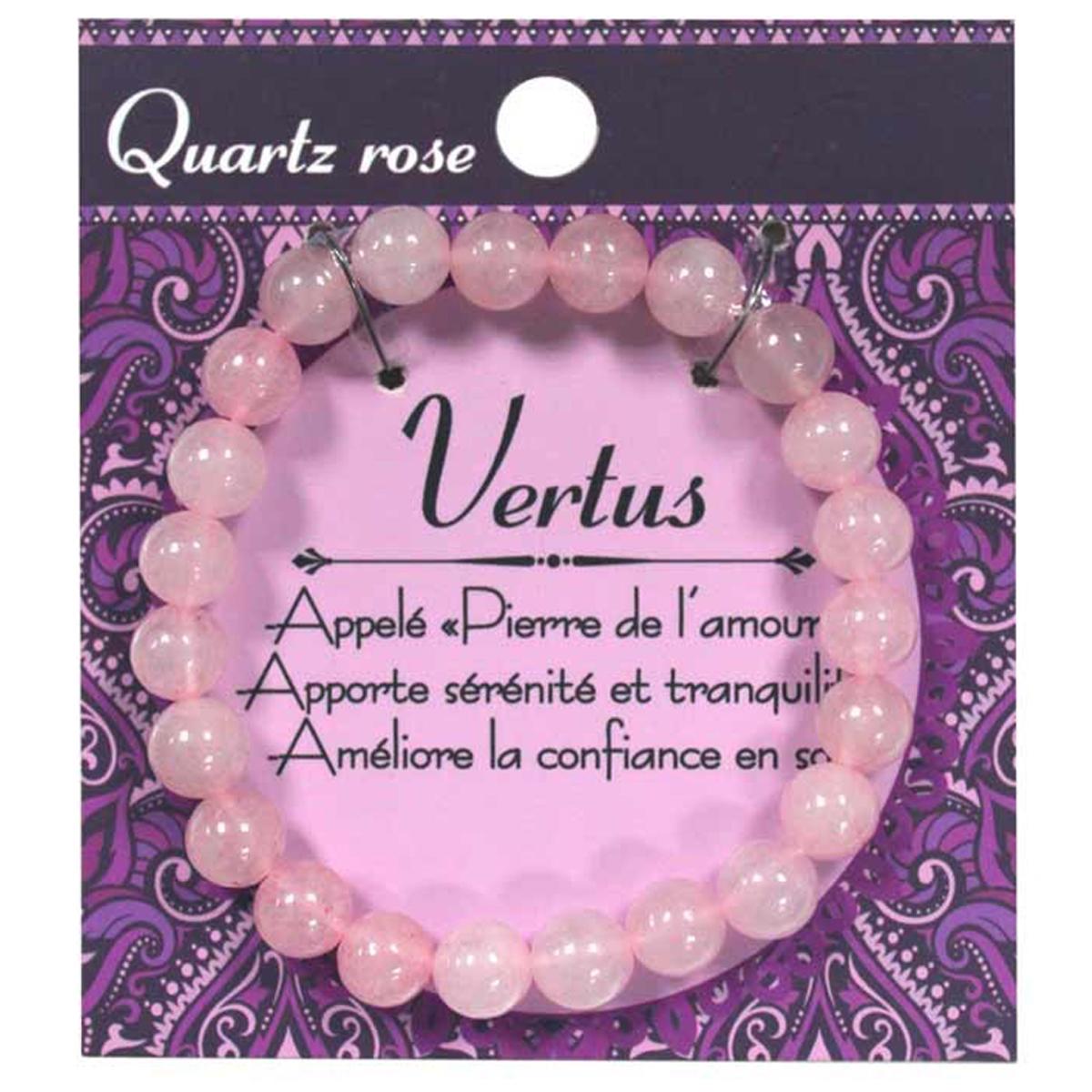 

Les Trésors De Lily [Q6932] - Дизайнерский браслет Mineralia с розовым кварцем - 8 мм.