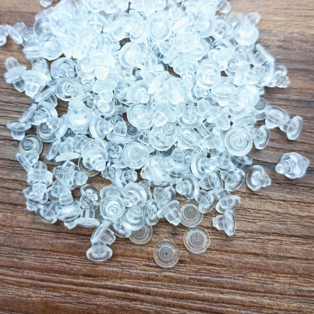 Bullet Head Ear Cap & Transparent Plug - DIY Jewelry Accessories