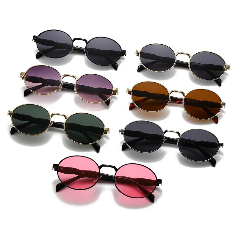 Classic Women Retro Small Frame Oval Sunglasses Outdoor Men's Driving Sun Protection Eyeglasses Men Shades UV400 Eyewear