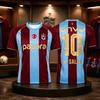 2026 Trabzonspor Salah 10# Football Jersey, Men Summer New 3D Print Sports Football T-shirt, Breathable Clothing