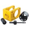 Door Installation Kit Door Lock Hole Saw Set Carbon Steel Door Hole Drilling Hand Tools for 1-3/8 to 1-3/4 Wooden Doors