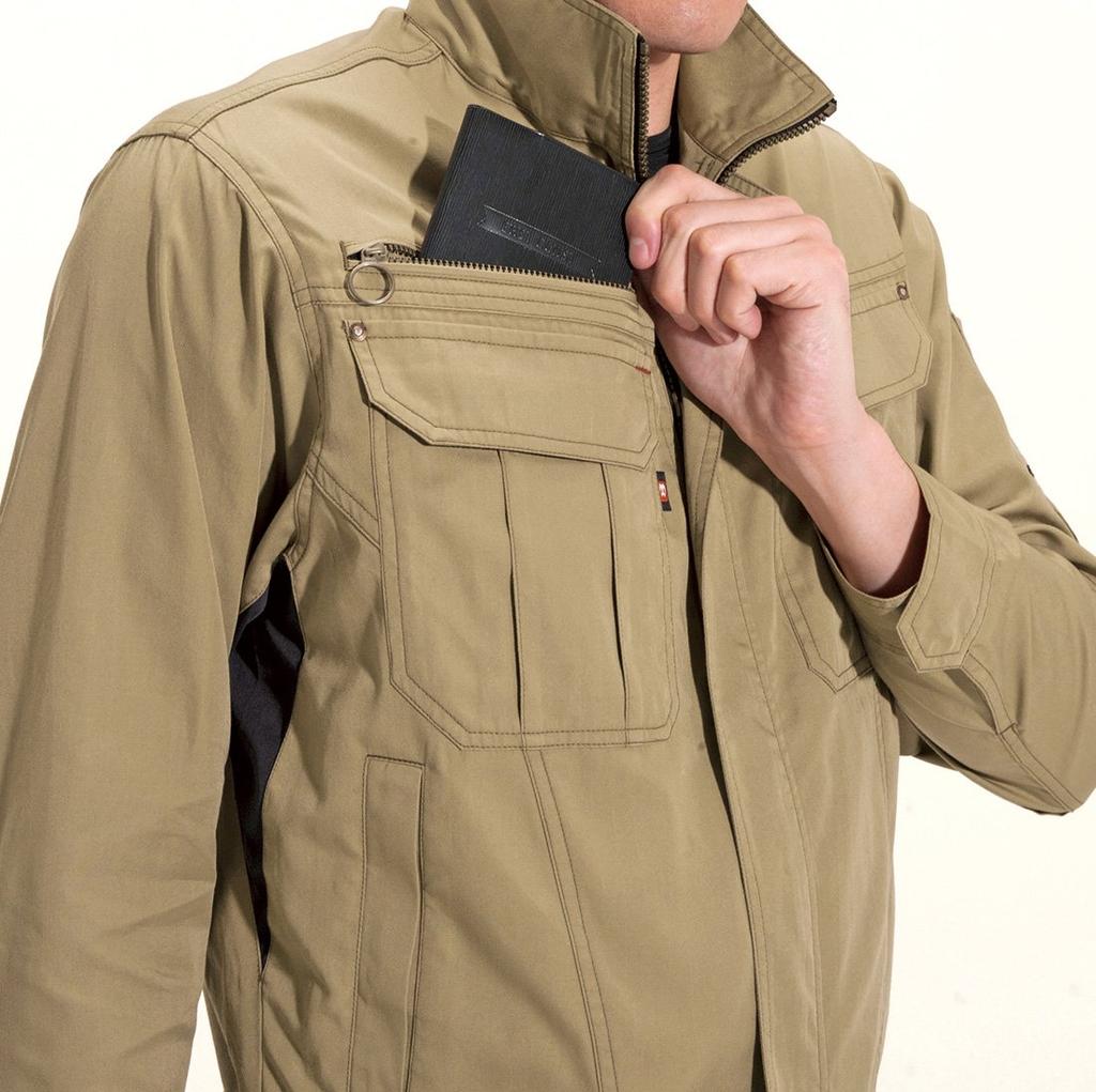 BURTLE 6091 Jacket, Khaki, Size L