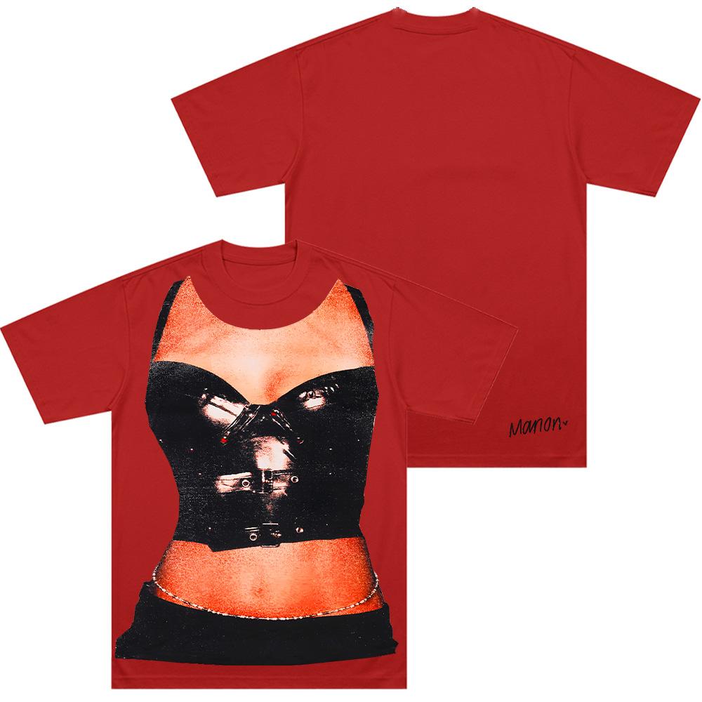 KATSEYE HOLIDAY CHAOS 'MANON' T-Shirts Kpop KATSEYE Band Kleidung Merch Kpop Fan Geschenk Streetwear Unisex Hochwertige Baumwoll-Tees