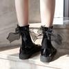 Lolita Socks, Trendy Mid-calf Socks, Cute Lace Bow, Princess Lace Socks