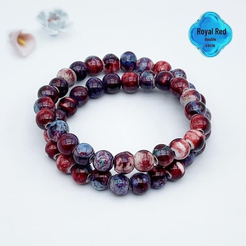 Jingdezhen Keramikarmband: Neuer chinesischer Stil handgefertigter Perlenring