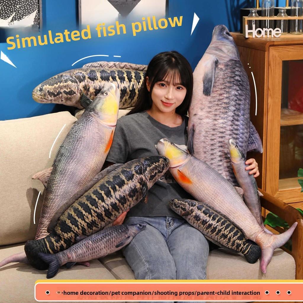 Plush Fish Pillow Soft Toy For Kids And Teens Decorative Gift