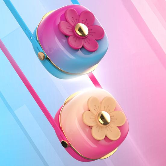 Handheld Fan with Lanyard USB Charging Portable Neck Hanging Mini Fan Cute Summer Gadget for Travel Outdoor