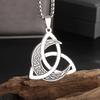 Stainless Steel Witchcraft Pentagram Necklace for Men Jewish Hebrew Four Letter Solomon Pendant Rune Amulet Jewelry