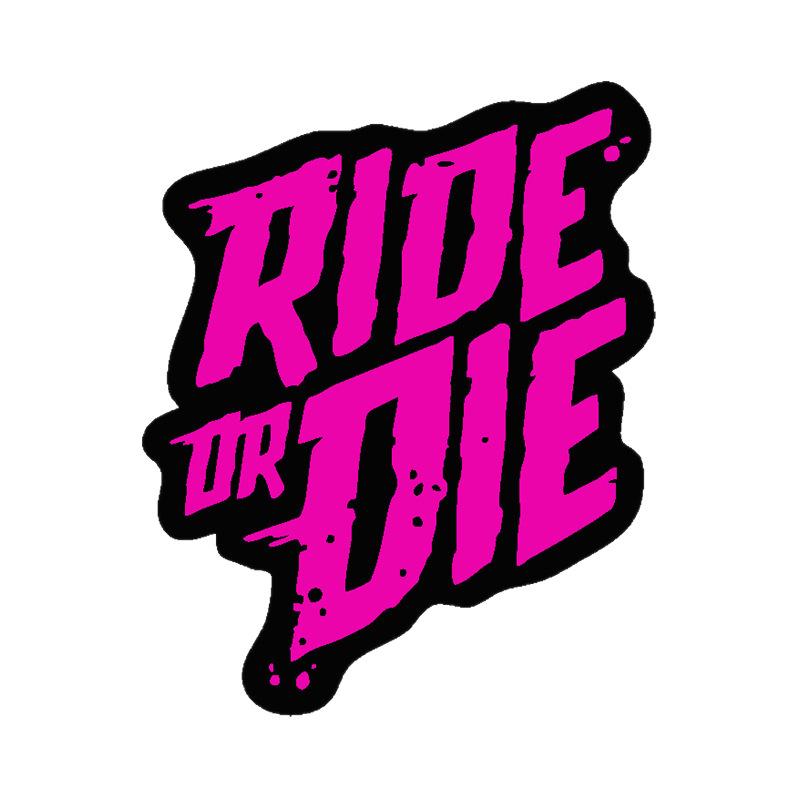 Ride or Die Wasserdichte Fahrradrahmen- & Motorrad-Aufkleber